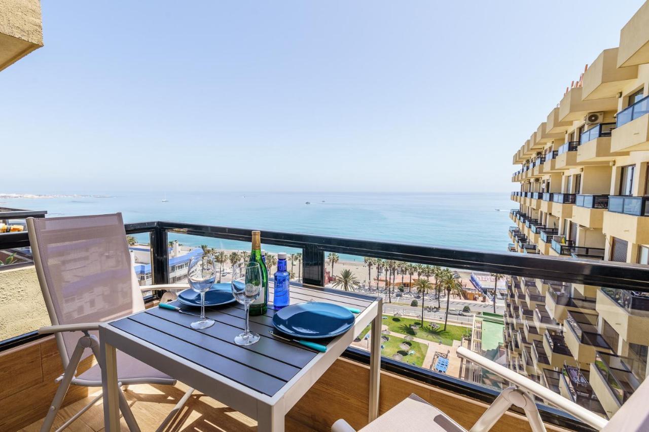 Amazing Views Beachfront Apartment With Swimming Pool Benalmádena Exteriör bild